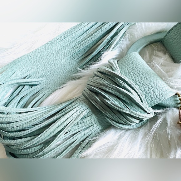 🇨🇦 Brave Leather Collection - Zuna Seafoam Leather Belt - Picture 4 of 9